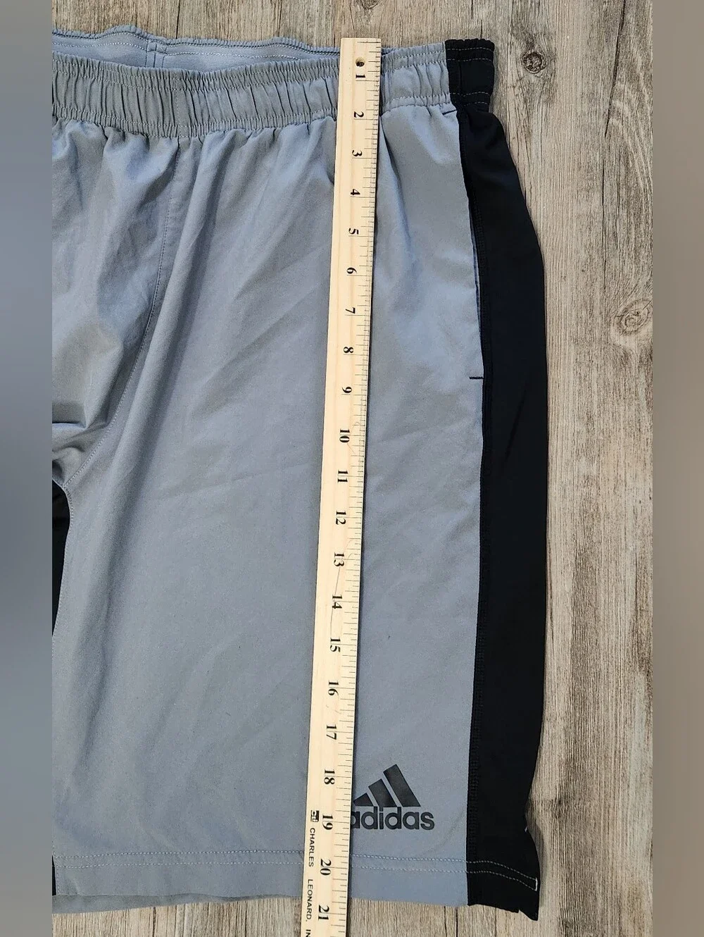 Adidas Breathable Woven Training Shorts Grey/Black Men's XL 